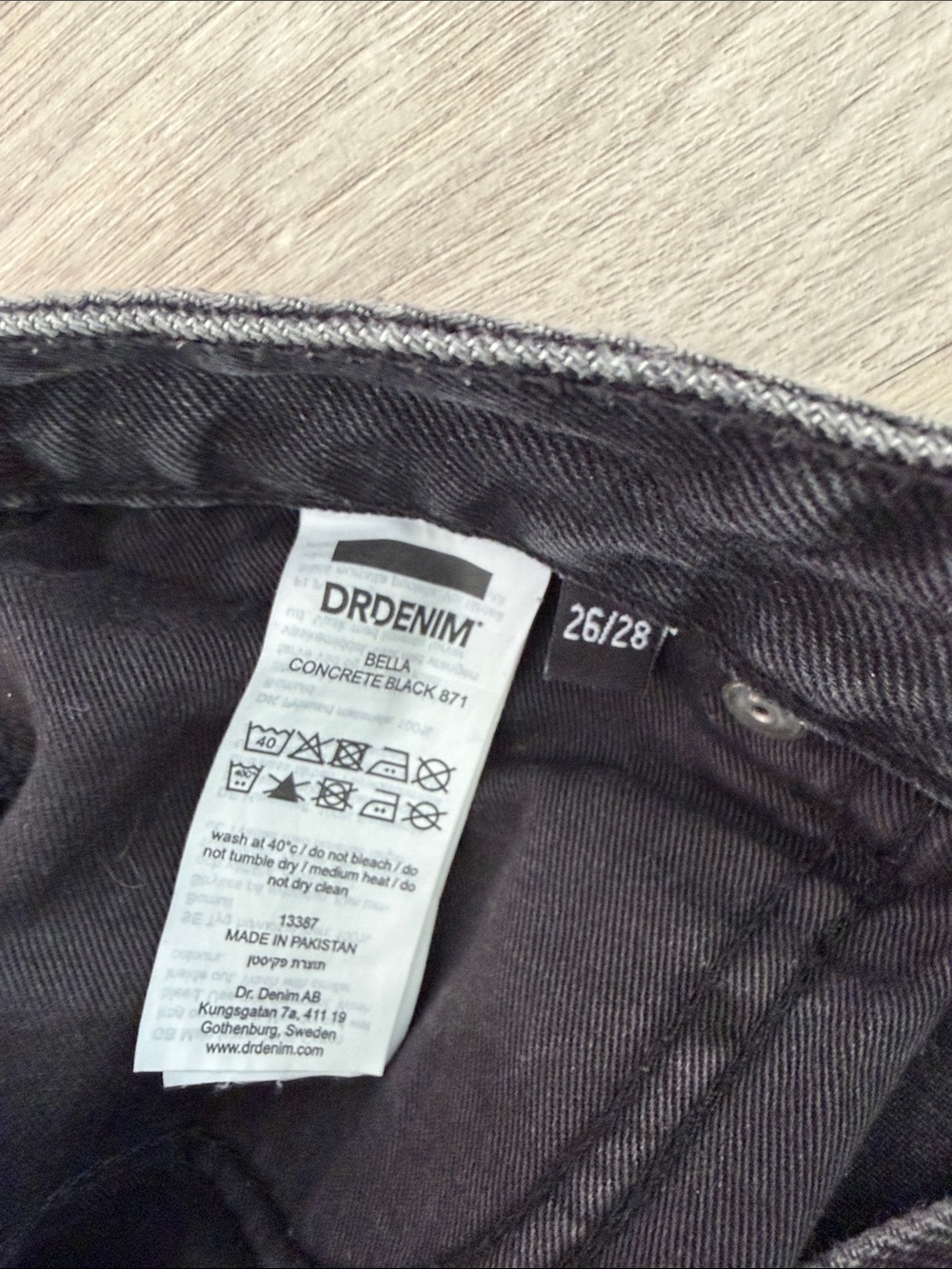 Dr. Denim Washed Black High-Rise Barrell Jeans - Picture 3 of 3